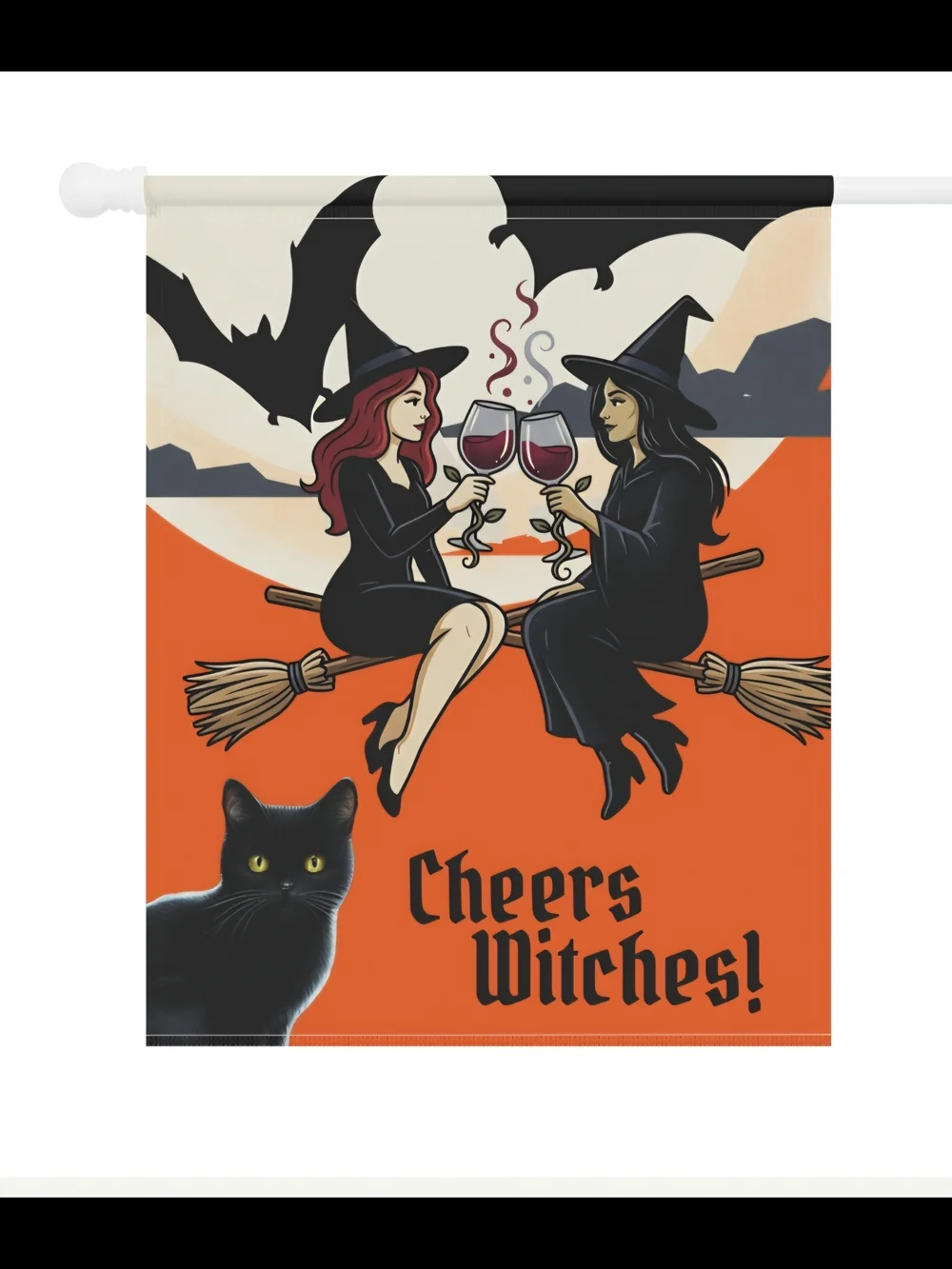 NWT Halloween Outdoor Flag Printed Upon Order Allow 2 Weeks To Rcv After Order